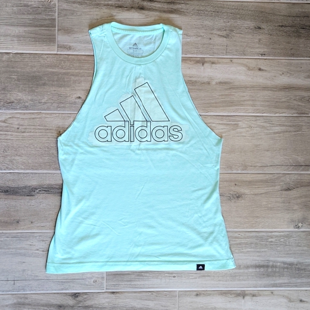 Adidas mint green Muscle Sleeve tank top Size Small